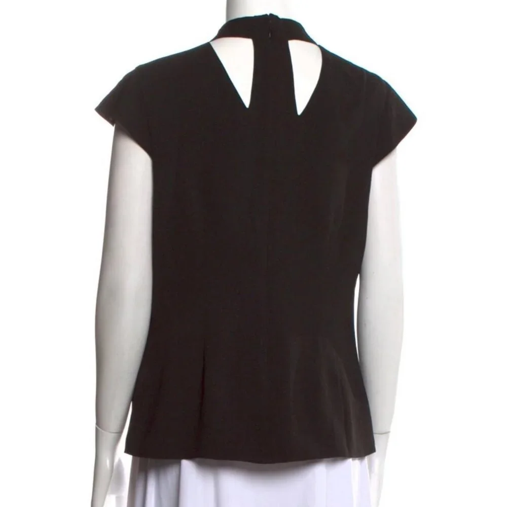 Halston Women's Black Blouse - Picture 3 of 3